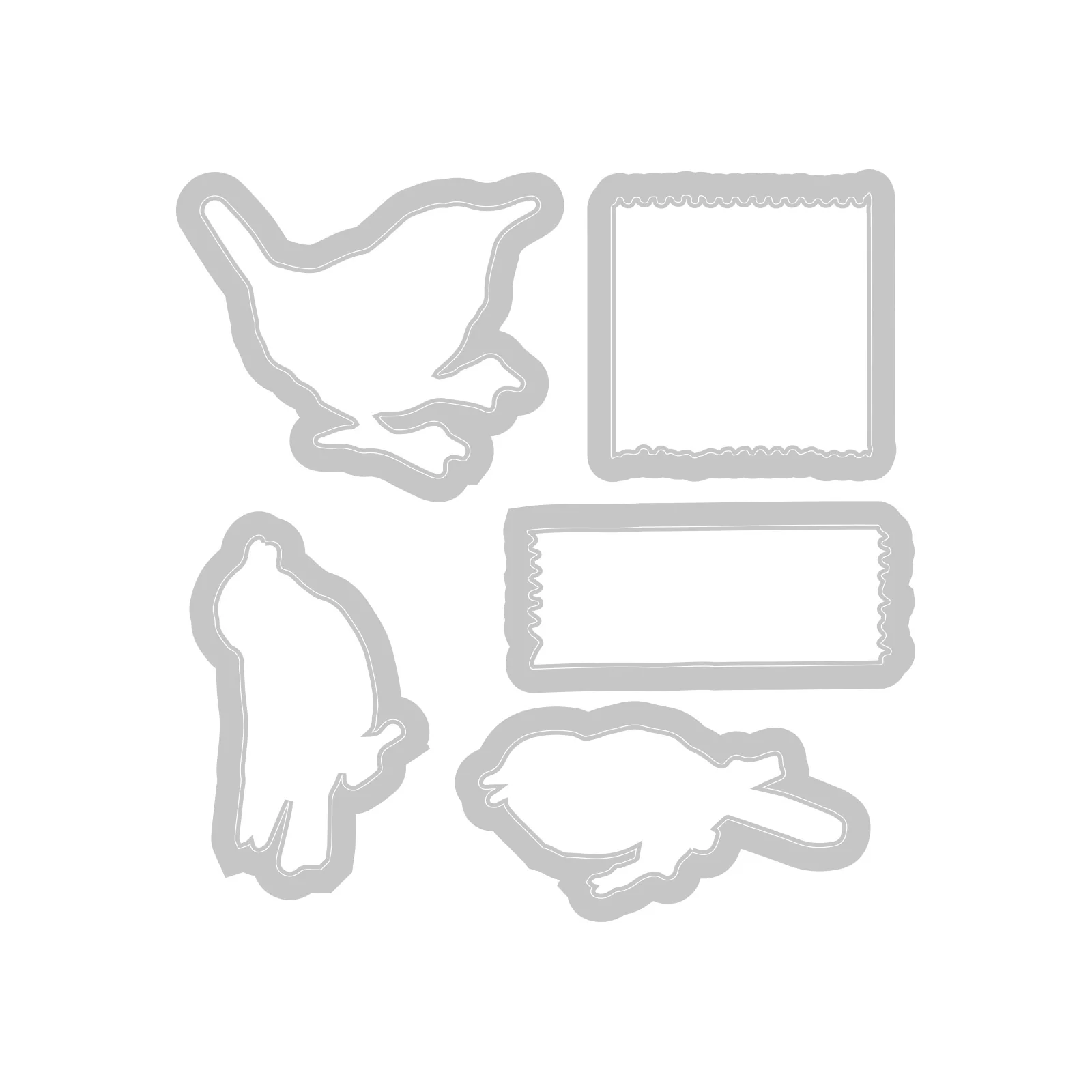 Sizzix A5 Clear Stamps 23PK w/5PK Framelits Die - Bird Song by 49 and Market - Image 3