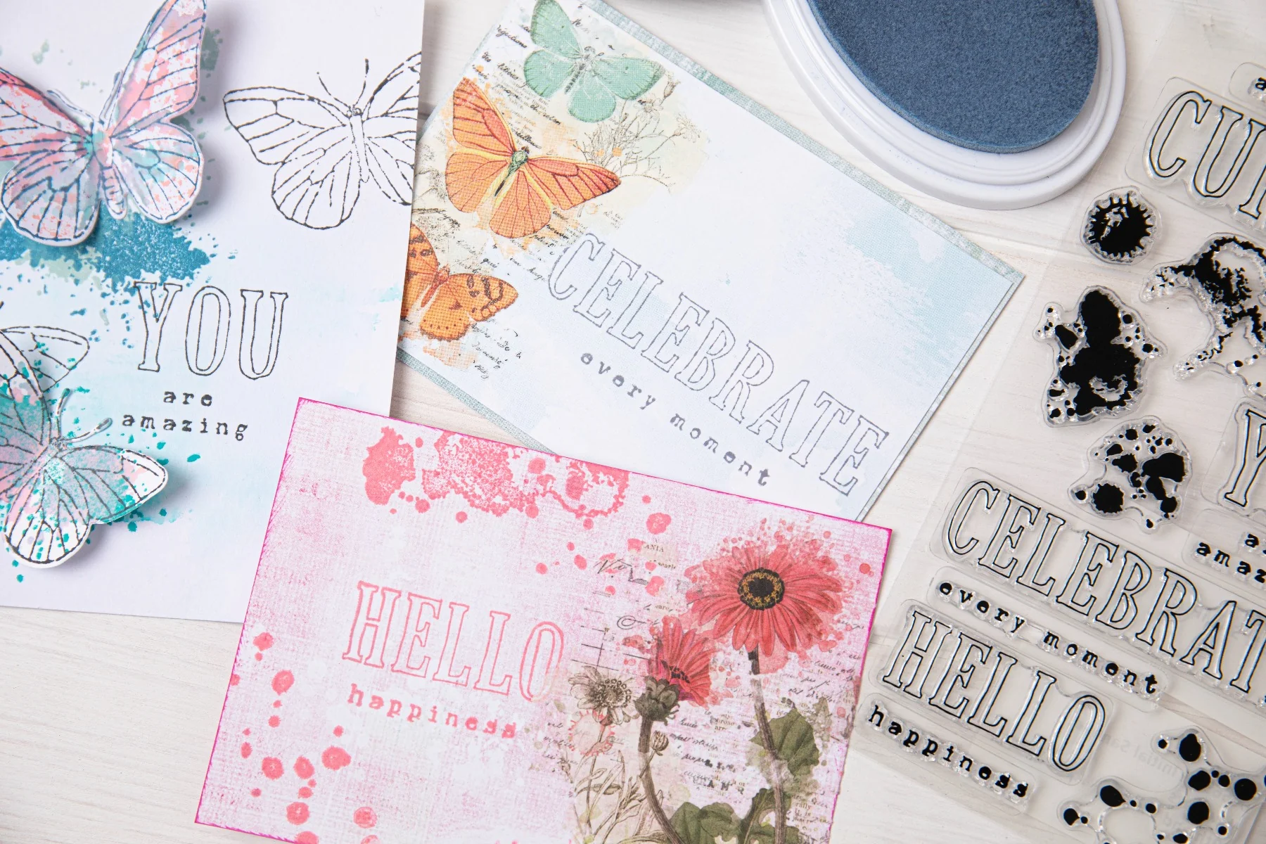 Sizzix Clear Stamps Set 13PK Hello You Sentiments by 49 and Market - Image 3