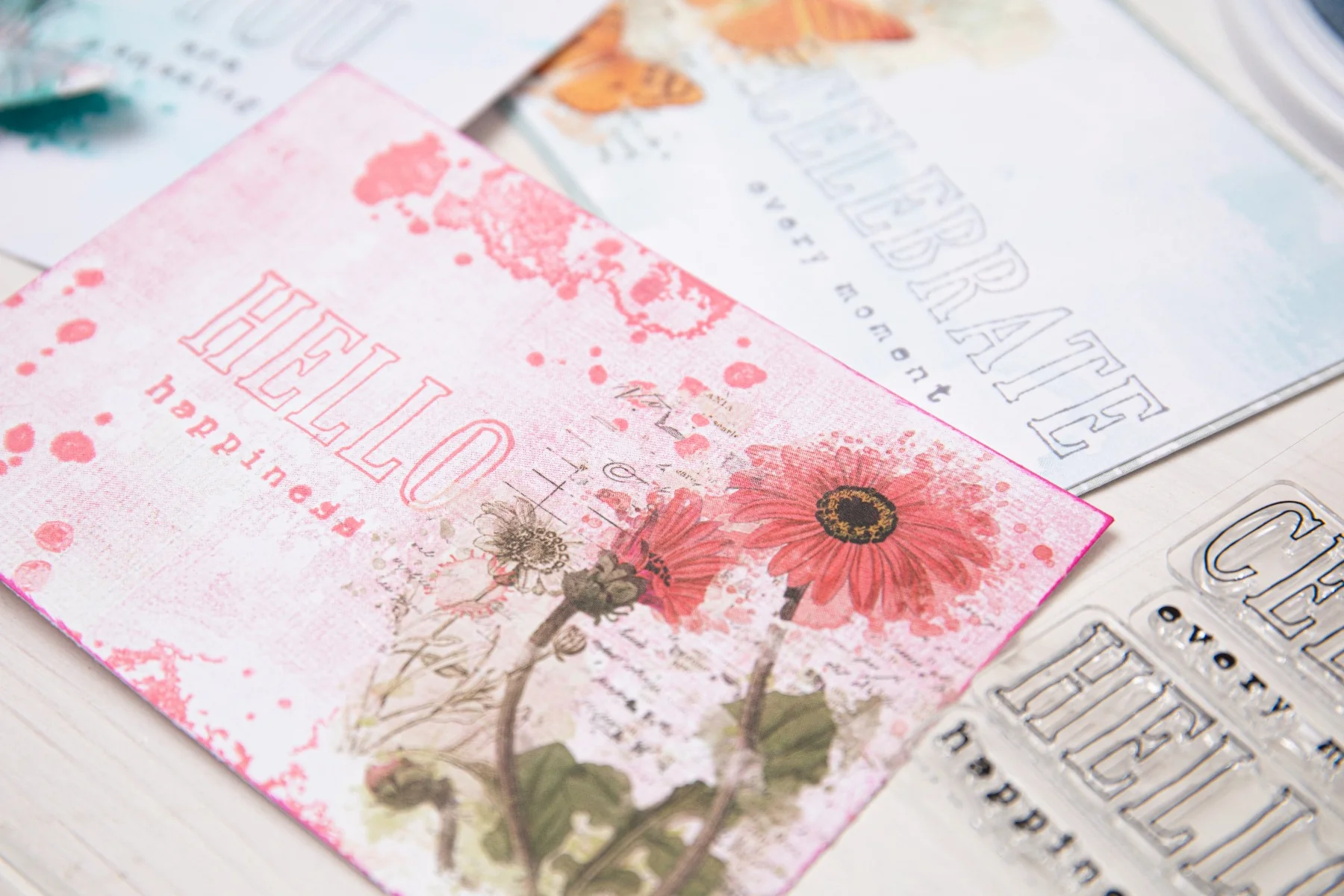 Sizzix Clear Stamps Set 13PK Hello You Sentiments by 49 and Market - Image 4