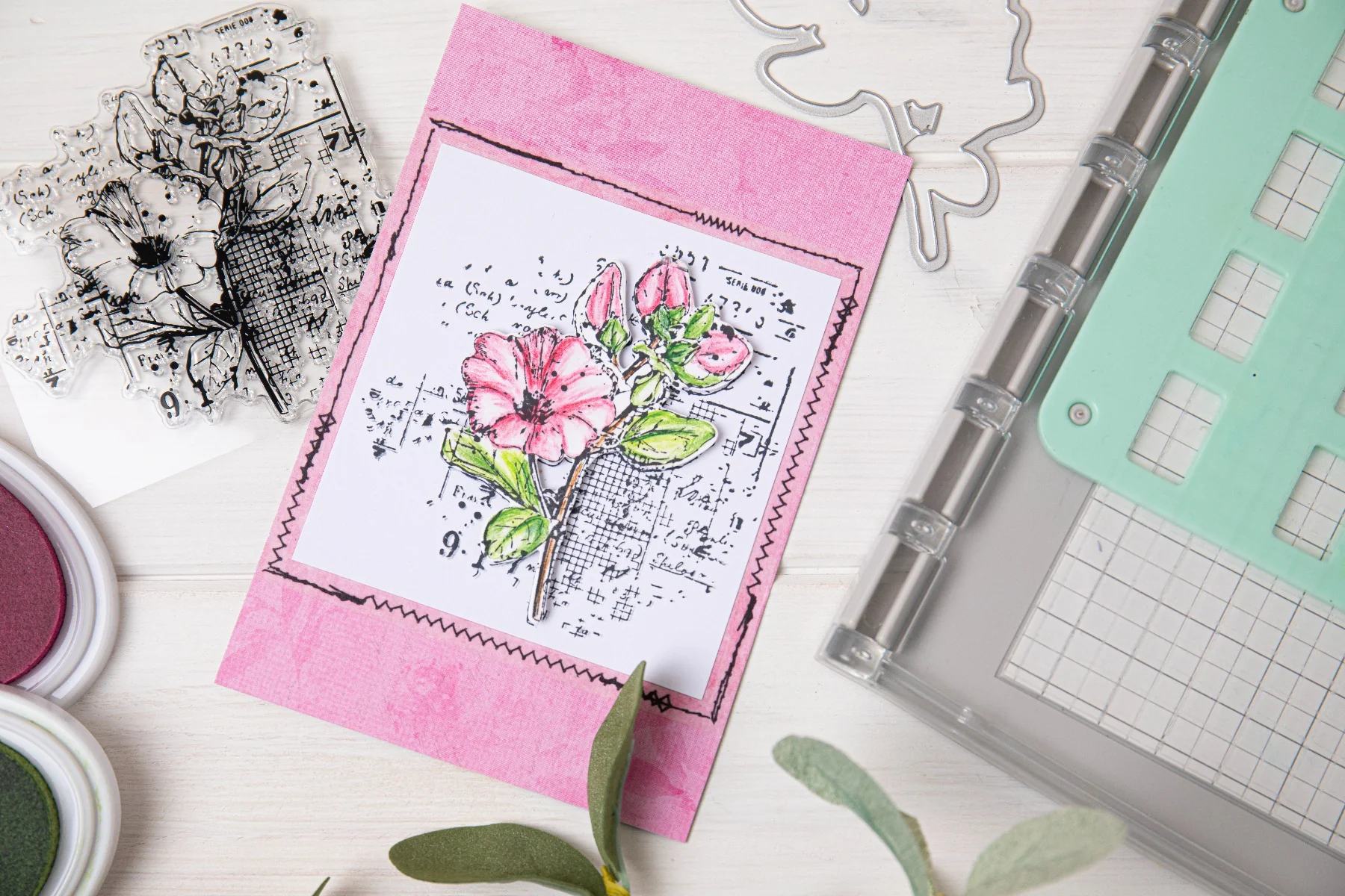 Sizzix Framelits Die Set 1PK w/Stamp Floral Mix Cluster by 49 and Market - Image 4