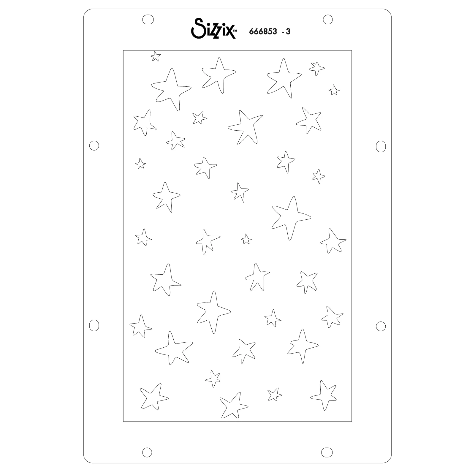 Sizzix Studio Stamps Set 10PK w/3PK Stencils - The Rs Have It by Cat Kerr - Image 8