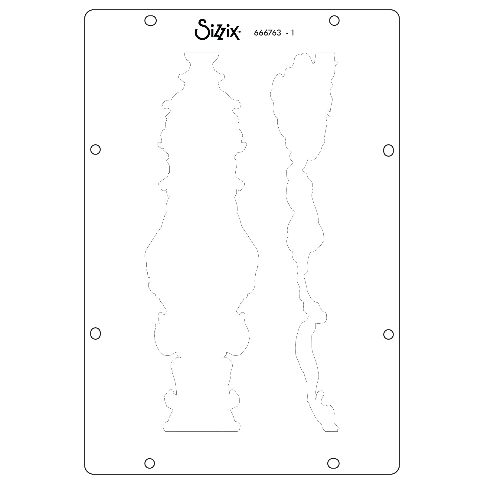 Sizzix Studio Stamps Set 14PK / 3PK Stencils - Ornate by Vic Hollins - Image 5