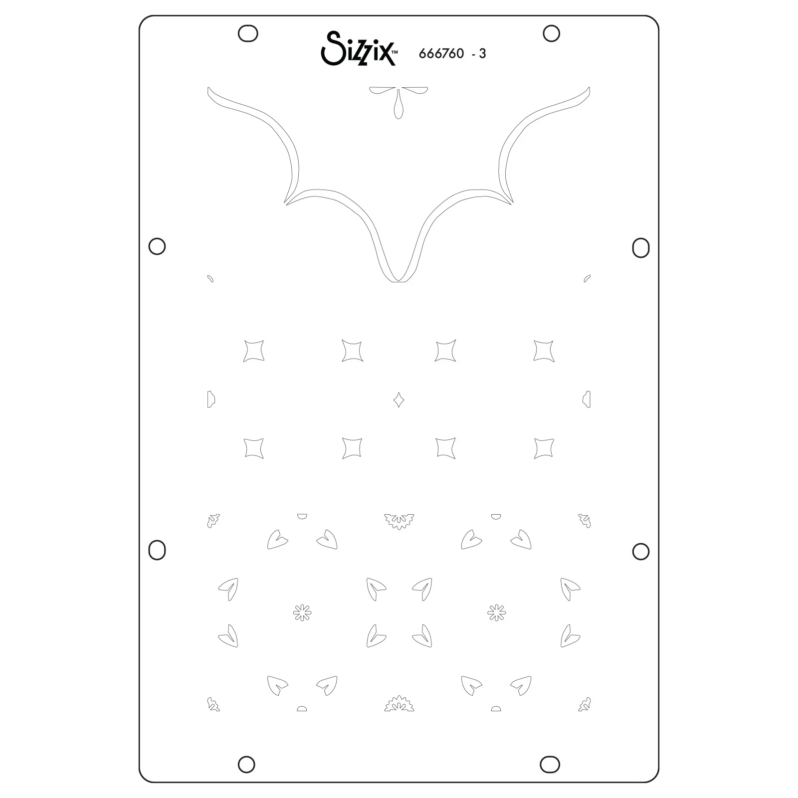 Sizzix Studio Stamps Set 18PK / 3PK Stencils - Geometric by Vic Hollins - Image 5