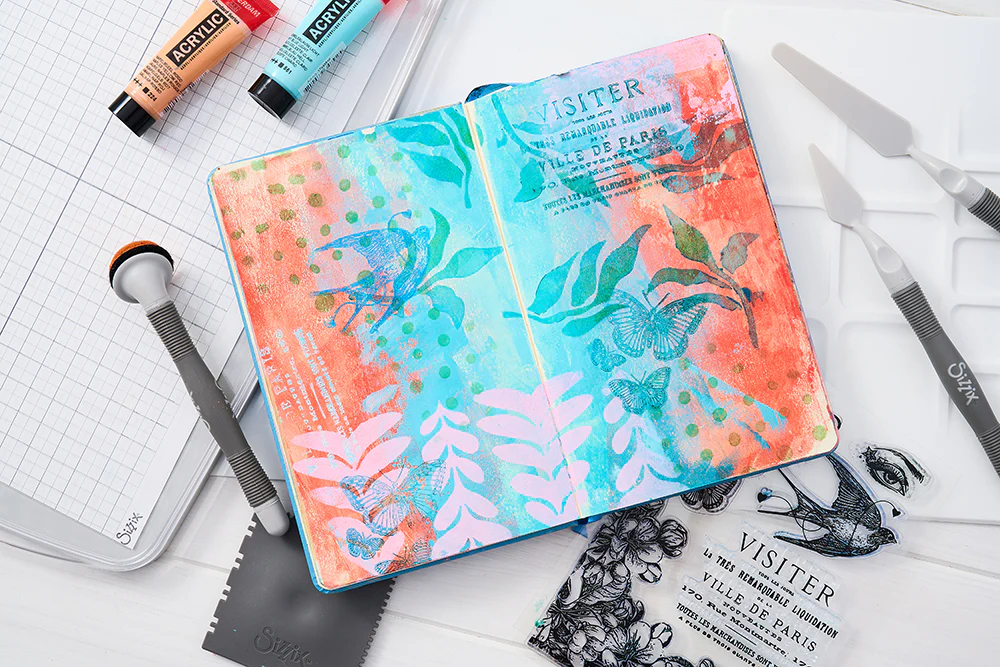 Sizzix Studio Stamps Set 6PK / 3PK Stencils - The Visiter by Cat Kerr - Image 10
