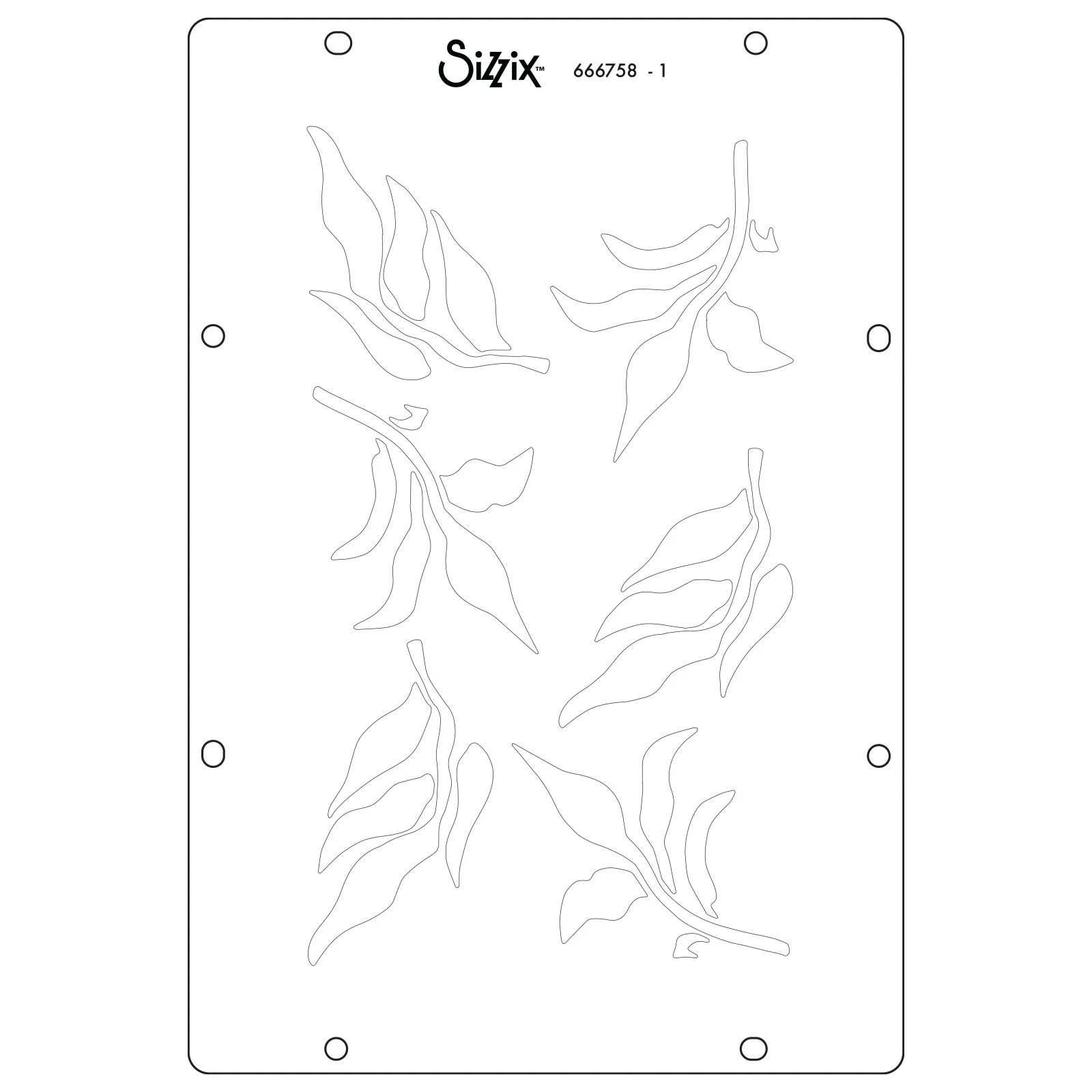 Sizzix Studio Stamps Set 6PK / 3PK Stencils - The Visiter by Cat Kerr - Image 3