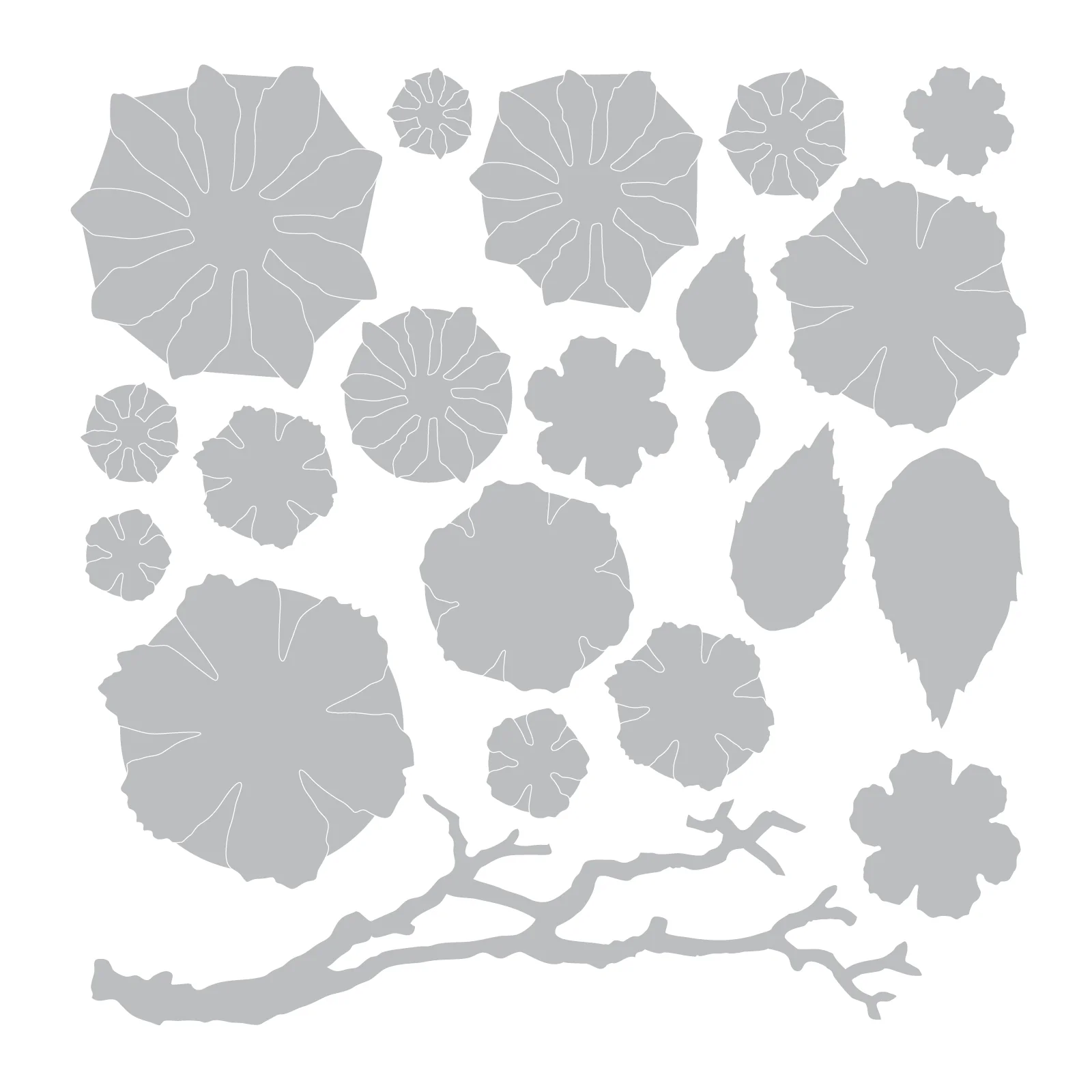 Sizzix Thinlits Die Set 21PK Small Tattered Florals by Tim Holtz - Image 3